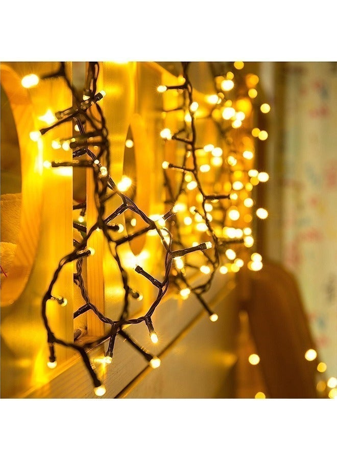 Yoawllty Ramadan Lights, 49ft 150 LED Warm White Ramadan Curtain String Lights for Bedroom and Home Ramadan Decor - Image 5